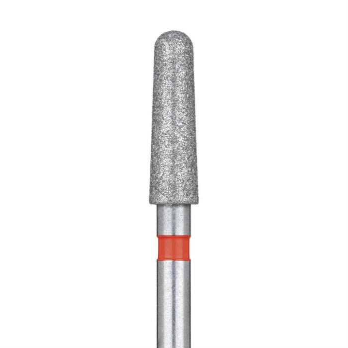 Round End Taper Chamfer Diamond Bur, 2.3mm Ø, Fine, FG - 850F-023-FG - Avtec Dental