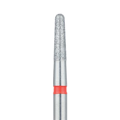 Round End Taper Chamfer Diamond Bur, 2.5mm Ø, Fine, HP - 850F-025-HP - Avtec Dental