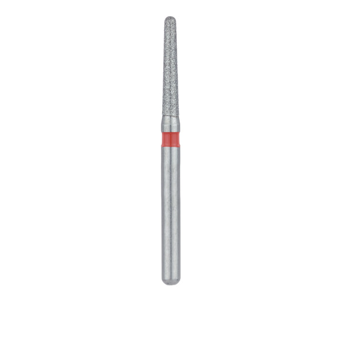 Round End Taper Chamfer Diamond Bur, 1.4mm Ø, Fine, FG - 850F-014-FG - Avtec Dental