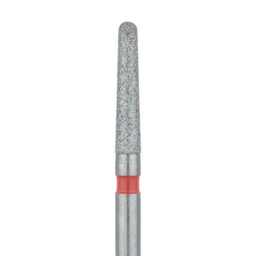 Round End Taper Chamfer Diamond Bur, 1.6mm Ø, Fine, FG - 850F-016-FG - Avtec Dental