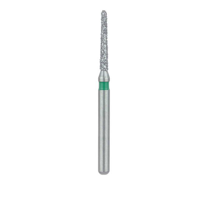 Round End Taper Chamfer Diamond Bur, 1.2mm Ø, Coarse, FG - 850G-012-FG - Avtec Dental