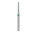Round End Taper Chamfer Diamond Bur, 1.2mm Ø, Coarse, FG - 850G-012-FG - Avtec Dental