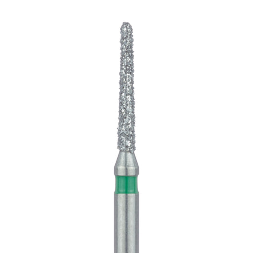 Round End Taper Chamfer Diamond Bur, 1.2mm Ø, Coarse, FG - 850G-012-FG - Avtec Dental