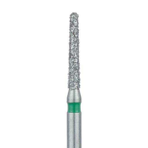 Round End Taper Chamfer Diamond Bur, 1.4mm Ø, Coarse, FG - 850G-014-FG - Avtec Dental