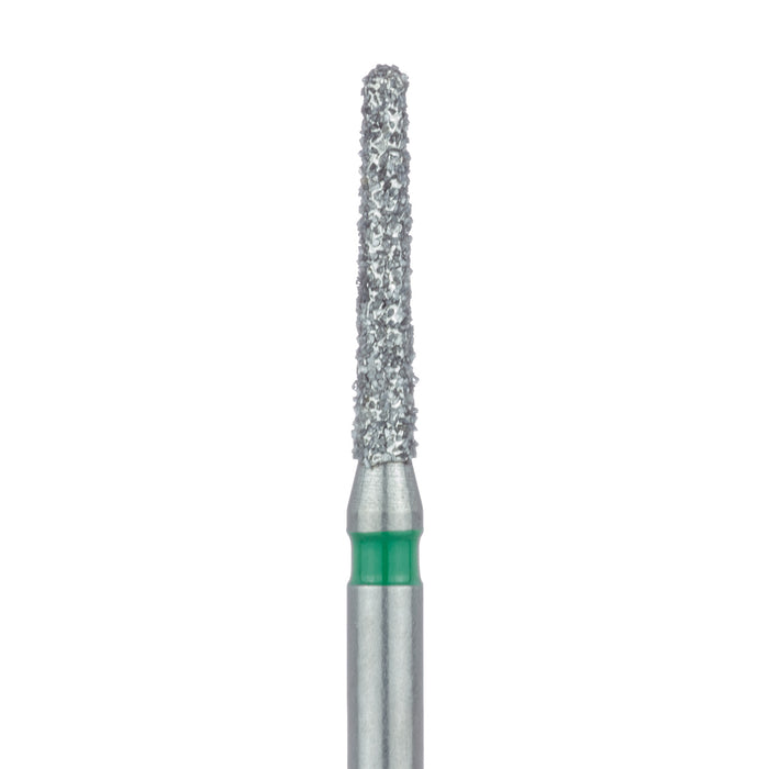 Round End Taper Chamfer Diamond Bur, 1.4mm Ø, Coarse, FG - 850G-014-FG - Avtec Dental
