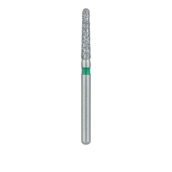 Round End Taper Chamfer Diamond Bur, 1.6mm Ø, Coarse, FG - 850G-016-FG - Avtec Dental