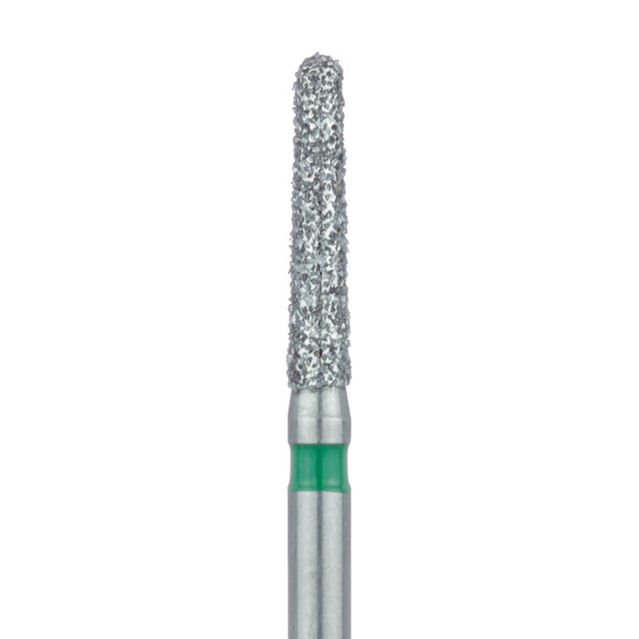 Round End Taper Chamfer Diamond Bur, 1.6mm Ø, Coarse, FG - 850G-016-FG - Avtec Dental