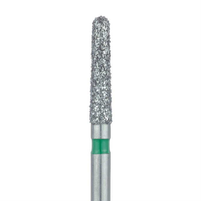 Round End Taper Chamfer Diamond Bur, 1.8mm Ø, Coarse, HP - 850G-018-HP - Avtec Dental