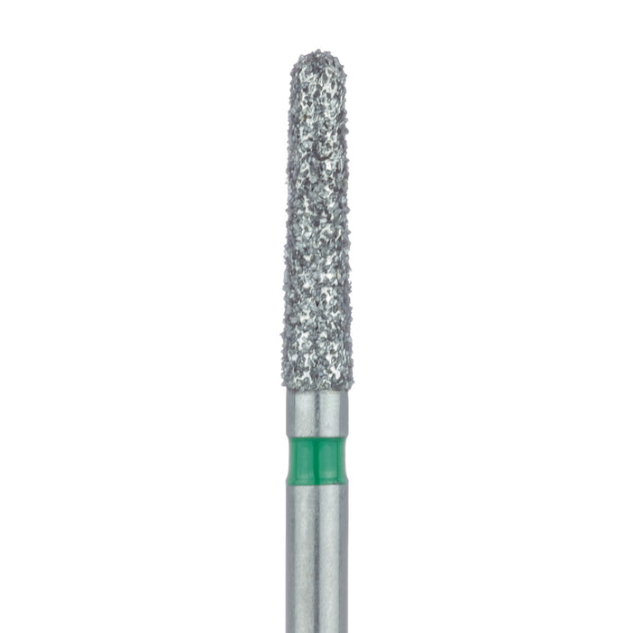 Round End Taper Chamfer Diamond Bur, 1.8mm Ø, Coarse, FG - 850G-018-FG - Avtec Dental