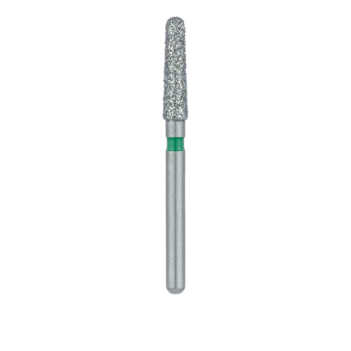 Round End Taper Chamfer Diamond Bur, 2.1mm Ø, Coarse, FG - 850G-021-FG - Avtec Dental