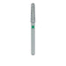 Round End Taper Chamfer Diamond Bur, 2.1mm Ø, Coarse, FG - 850G-021-FG - Avtec Dental