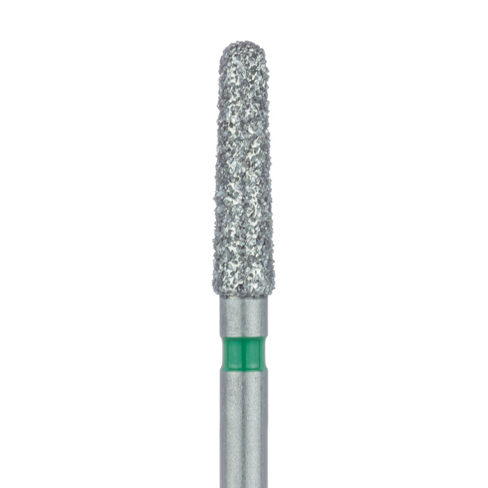 Round End Taper Chamfer Diamond Bur, 2.1mm Ø, Coarse, FG - 850G-021-FG - Avtec Dental