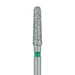 Round End Taper Chamfer Diamond Bur, 2.1mm Ø, Coarse, FG - 850G-021-FG - Avtec Dental
