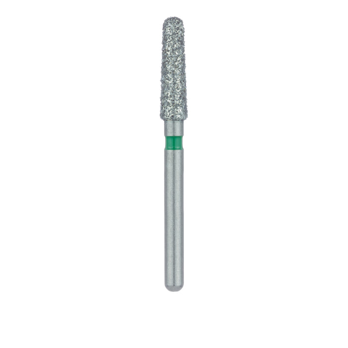 Round End Taper Chamfer Diamond Bur, 2.3mm Ø, Coarse, FG - 850G-023-FG - Avtec Dental