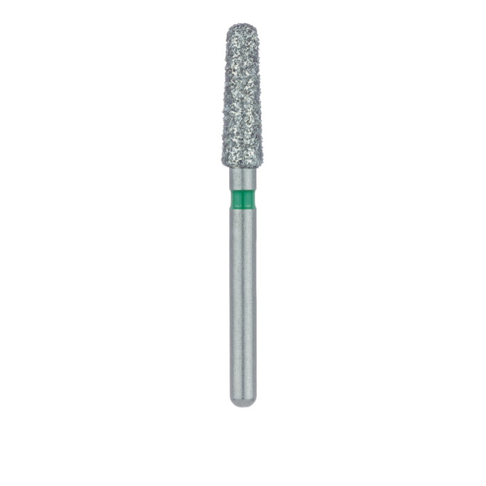 Round End Taper Chamfer Diamond Bur, 2.5mm Ø, Coarse, FG - 850G-025-FG - Avtec Dental