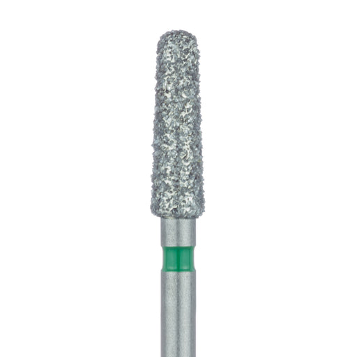 Round End Taper Chamfer Diamond Bur, 2.5mm Ø, Coarse, FG - 850G-025-FG - Avtec Dental