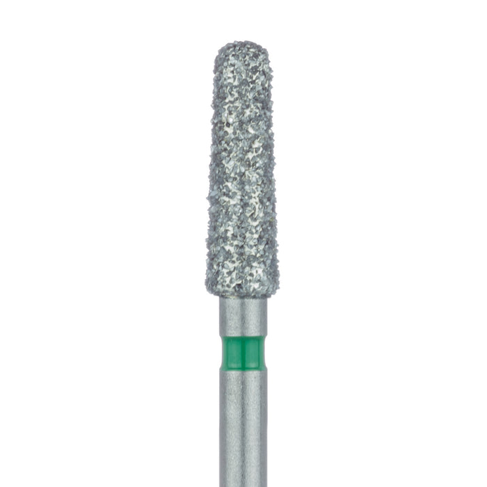 Round End Taper Chamfer Diamond Bur, 2.5mm Ø, Coarse, FG - 850G-025-FG - Avtec Dental