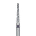 Round End Taper Chamfer Diamond Bur, 1.4mm Ø, Super Coarse, SS - 850H-014-SS - Avtec Dental