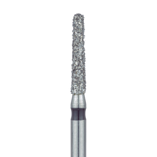 Round End Taper Chamfer Diamond Bur, 1.6mm Ø, Super Coarse, SS - 850H-016-SS - Avtec Dental