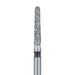 Round End Taper Chamfer Diamond Bur, 1.6mm Ø, Super Coarse, SS - 850H-016-SS - Avtec Dental