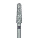 Round End Taper Chamfer Diamond Bur, 2.5mm Ø, Super Coarse, FG - 850H-025-FG - Avtec Dental