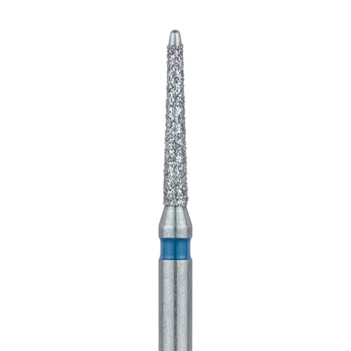 Long Safe End Diamond Bur, Taper, 1.2mm Ø, Medium, FG - 851L-012-FG - Avtec Dental