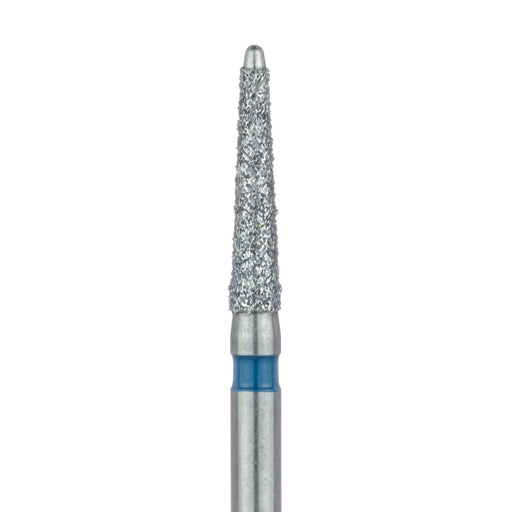 Long Safe End Diamond Bur, Taper, 1.6mm Ø, Medium, FG - 851L-016-FG - Avtec Dental
