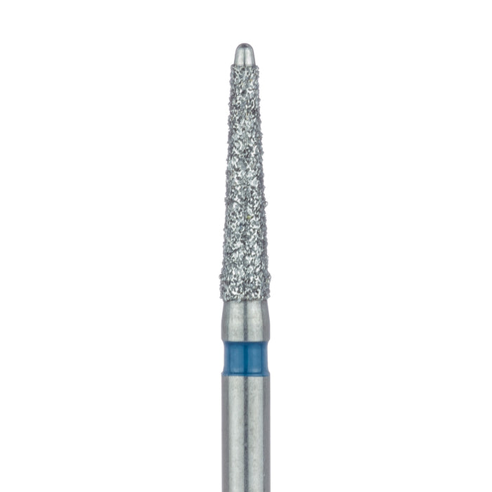 Long Safe End Diamond Bur, Taper, 1.6mm Ø, Medium, FG - 851L-016-FG - Avtec Dental