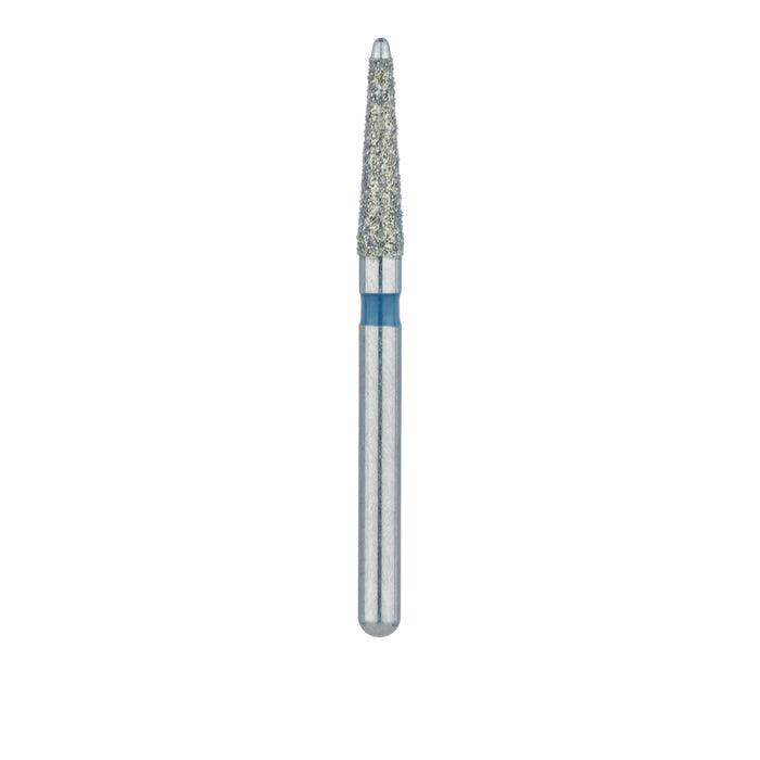 Long Safe End Diamond Bur, Taper, 1.8mm Ø, Medium, FG - 851L-018-FG - Avtec Dental