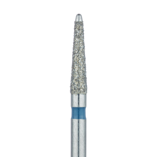 Long Safe End Diamond Bur, Taper, 1.8mm Ø, Medium, FG - 851L-018-FG - Avtec Dental