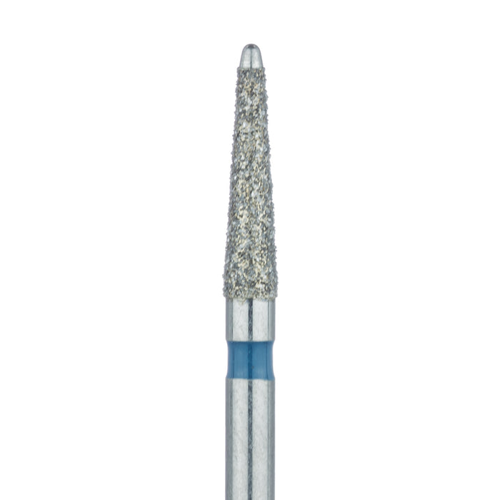 Long Safe End Diamond Bur, Taper, 1.8mm Ø, Medium, FG - 851L-018-FG - Avtec Dental