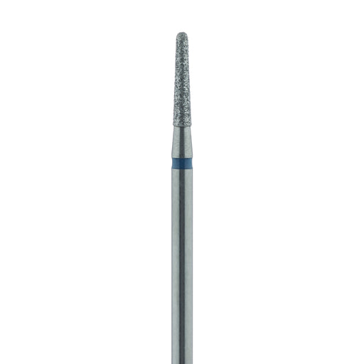 Long Round End Taper Chamfer Diamond Bur, 2.1mm Ø, Medium, HP - 852-021-HP - Avtec Dental