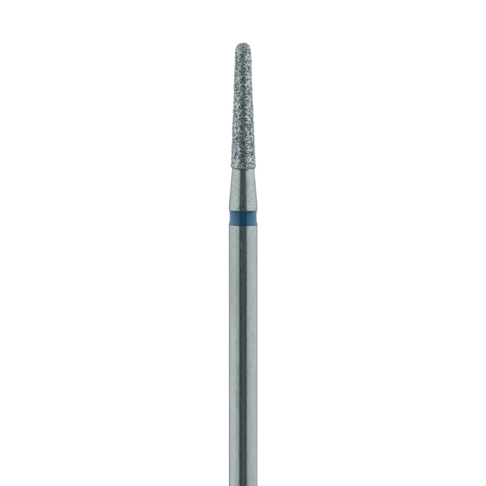 Long Round End Taper Chamfer Diamond Bur, 2.1mm Ø, Medium, HP - 852-021-HP - Avtec Dental