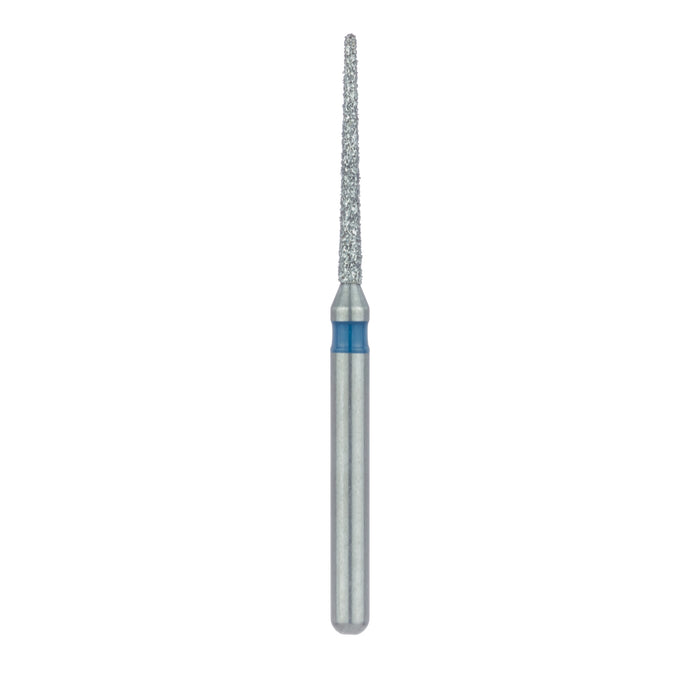 Long Round End Taper Chamfer Diamond Bur, 1mm Ø, Medium, FG - 852-010-FG - Avtec Dental