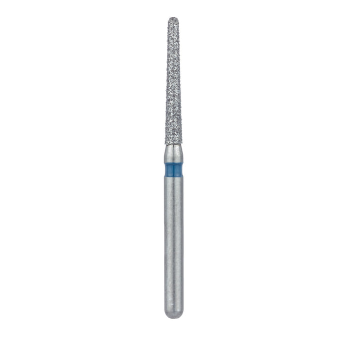 Long Round End Taper Chamfer Diamond Bur, 1.4mm Ø, Medium, FG - 852-014-FG - Avtec Dental