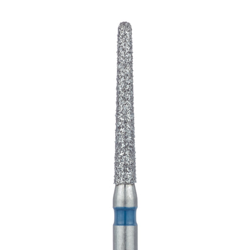 Long Round End Taper Chamfer Diamond Bur, 1.4mm Ø, Medium, FG - 852-014-FG - Avtec Dental