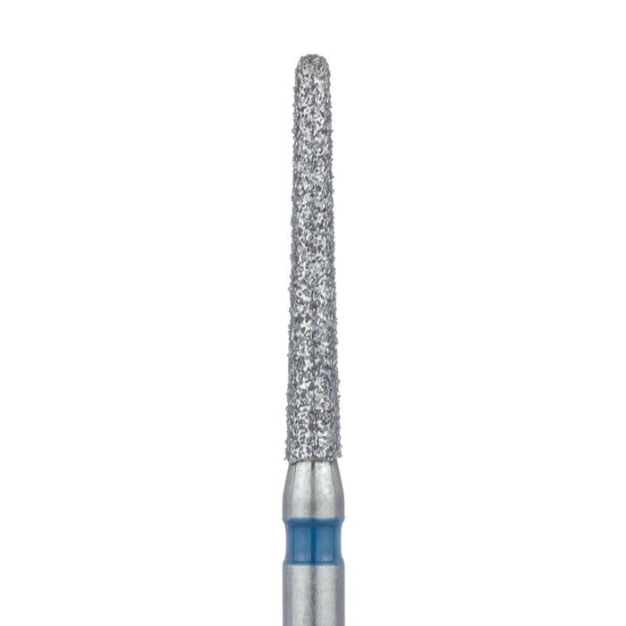Long Round End Taper Chamfer Diamond Bur, 1.4mm Ø, Medium, FG - 852-014-FG - Avtec Dental