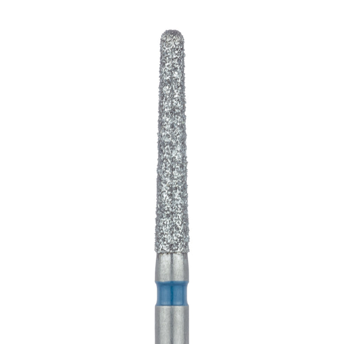 Long Round End Taper Chamfer Diamond Bur, 1.6mm Ø, Medium, FG - 852-016-FG - Avtec Dental