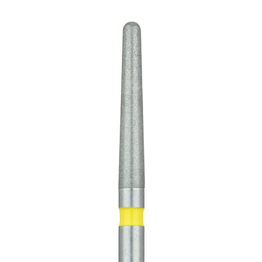 Long Round End Taper Chamfer Diamond Bur, 1.6mm Ø, Extra Fine, FG - 852C-016-FG - Avtec Dental