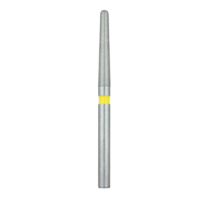 Long Round End Taper Chamfer Diamond Bur, 1.6mm Ø, Extra Fine, FG - 852C-016-FG - Avtec Dental