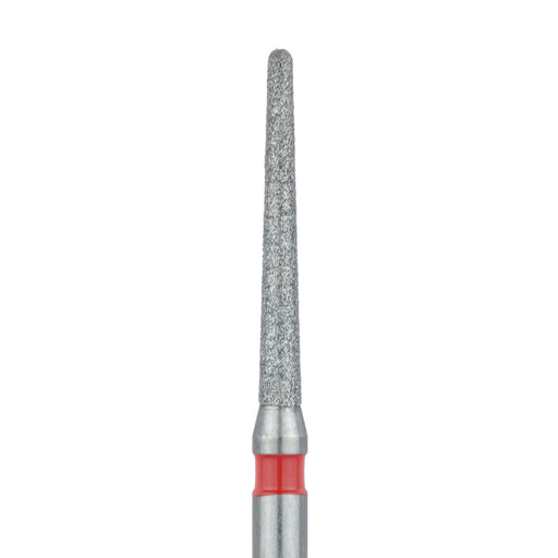 Long Round End Taper Chamfer Diamond Bur, 1.2mm Ø, Fine, FG - 852F-012-FG - Avtec Dental