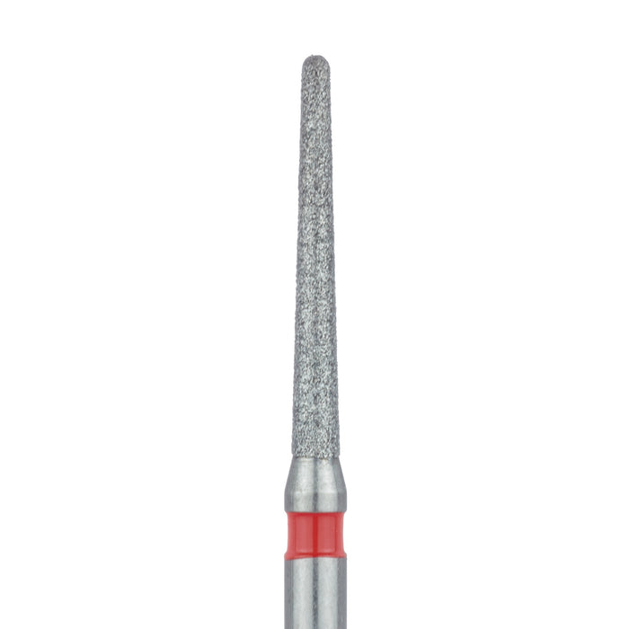 Long Round End Taper Chamfer Diamond Bur, 1.2mm Ø, Fine, FG - 852F-012-FG - Avtec Dental