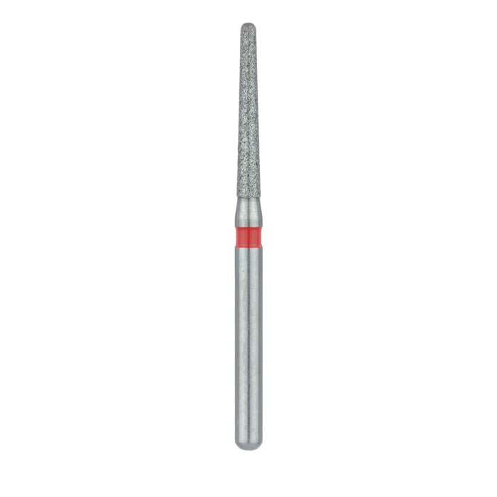 Long Round End Taper Chamfer Diamond Bur, 1.4mm Ø, Fine, FG - 852F-014-FG - Avtec Dental