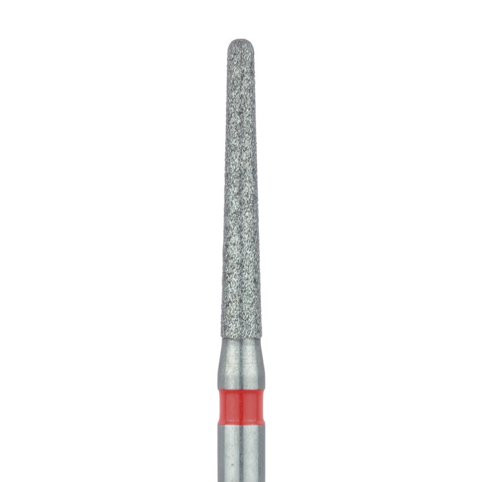 Long Round End Taper Chamfer Diamond Bur, 1.4mm Ø, Fine, FG - 852F-014-FG - Avtec Dental