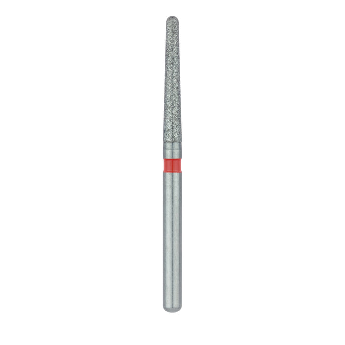 Long Round End Taper Chamfer Diamond Bur, 1.6mm Ø, Fine, FG - 852F-016-FG - Avtec Dental