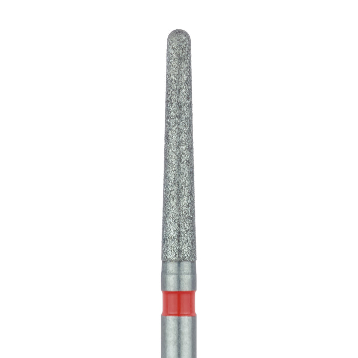 Long Round End Taper Chamfer Diamond Bur, 1.6mm Ø, Fine, FG - 852F-016-FG - Avtec Dental