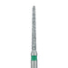 Long Round End Taper Chamfer Diamond Bur, 1.2mm Ø, Coarse, FG - 852G-012-FG - Avtec Dental