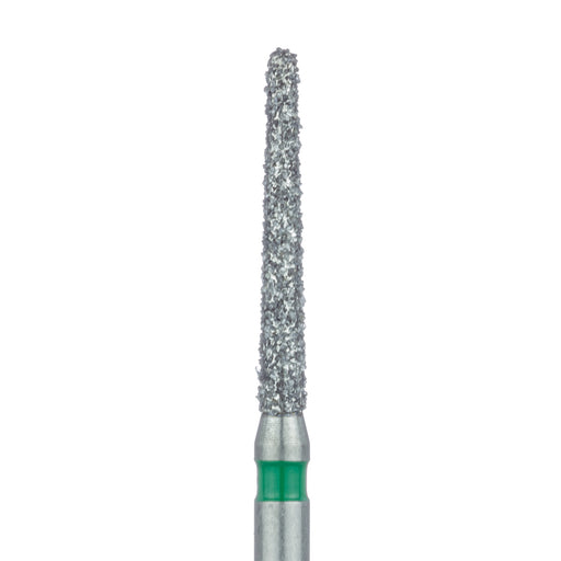 Long Round End Taper Chamfer Diamond Bur, 1.4mm Ø, Coarse, FG - 852G-014-FG - Avtec Dental