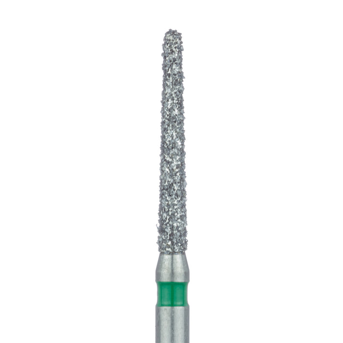 Long Round End Taper Chamfer Diamond Bur, 1.4mm Ø, Coarse, FG - 852G-014-FG - Avtec Dental