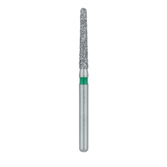 Long Round End Taper Chamfer Diamond Bur, 1.6mm Ø, Coarse, FG - 852G-016-FG - Avtec Dental